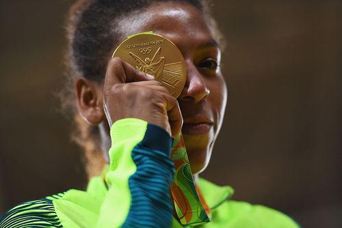 Rafaela Silva e seu ouro olímpico / Foto: David Ramos / Getty Images