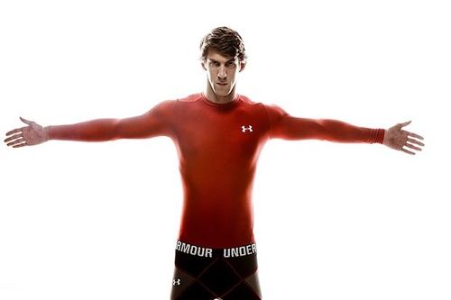 Michael Phelps / Foto: Divulgação / Under Armour Michael Phelps / Foto: Divulgação / Under Armour