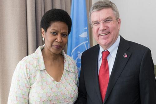 Presidente da entidade Thomas Bach foi nomeado membro da ElesPorElas pela ONU Mulheres / Foto: Ian Jones / COI Presidente da entidade Thomas Bach foi nomeado membro da ElesPorElas pela ONU Mulheres / Foto: Ian Jones / COI