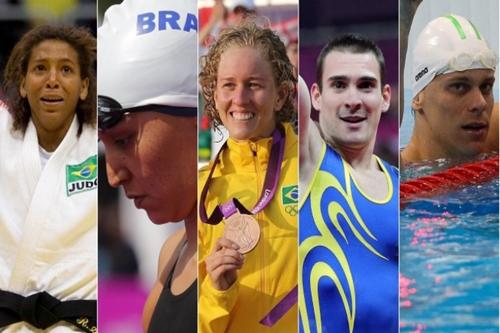 Rafaela Silva, Poliana Okimoto, Yane Marques, Arthur Zanetti, Cesar Cielo e Jorge Zarif concorrem ao troféu / Foto: COB