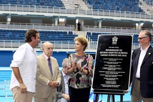 Dilma e Paes inauguram obra olímpica / Foto: Beth Santos / Prefeitura do Rio