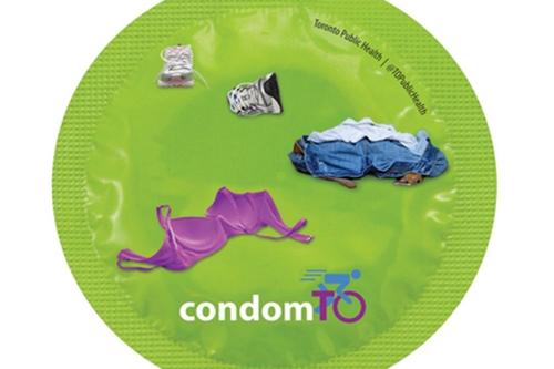 Imagem do preservativo divulgada pelo governo de Toronto