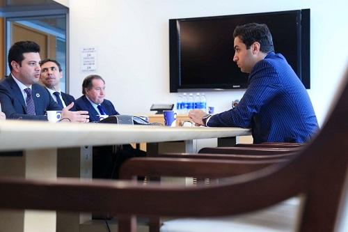 Ministro Leonardo Picciani durante encontro com Ahmad Alhendawi, representante do secretário-geral da ONU para a Juventude / Foto: Roberto Castro/ME