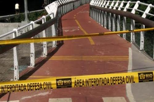 Ciclovia desabou matando duas pessoas no Rio / Foto: Reprodução