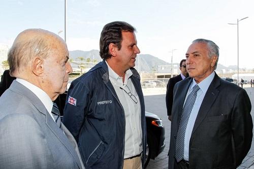 ​Presidente em Exercício Michel Temer durante visita e reunião de trabalho no Parque olímpico / Foto: Beto Barata/PR