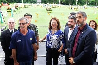 Ministra Kátia Abreu visitou o Centro Nacional de Hipismo, em Deodoro. Foto: Francisco Medeiros/ME / Foto: Francisco Medeiros/ME