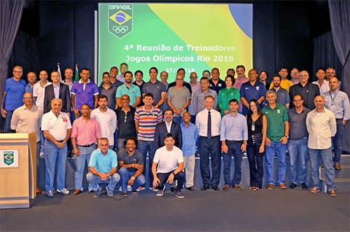 Treinadores do Time Brasil participam do 4º encontro na sede do Comitê Olímpico do Brasil, no Rio de Janeiro / Foto: Rafael Bello/COB