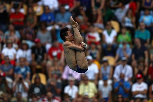 País ganhou o sétimo ouro no Rio 2016 com Aisen Chen na plataforma de 10m / Foto: Dean Mouhtaropoulos/Getty Images