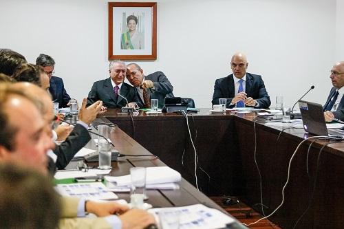 Presidente Interino Michel Temer durante reunião sobre Olimpíadas Rio 2016 / Foto: Carolina Antunes/PR