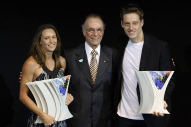 Fabiana Murer e Murilo Endres são os melhores do esporte em 2010 / Foto: Buda Mendes / Getty Images Latam / COB