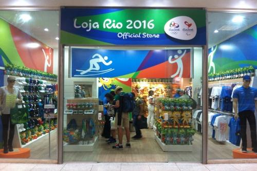 A loja do Comitê Rio 2016 no aeroporto Santos Dumont / Foto: Divulgação