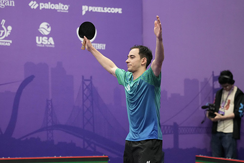 O brasileiro Hugo Calderano acaba de registrar mais um feito histórico para o país no tênis de mesa / Foto: ITTF Americas / Divulgação