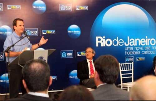 Prefeito Eduardo Paes apresenta números da hotelaria do Rio / Foto: Beth Santos/Prefeitura do Rio de Janeiro