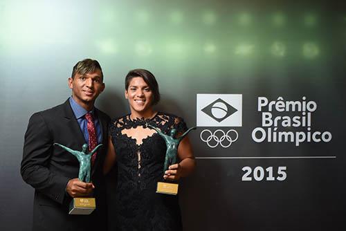 Isaquias Queiroz, Canoagem e Ana Marcela Cunha, Maratona Aquática, MelhoresAtletas do Ano. Prêmio Brasil Olímpico 2015 / Foto: Saulo Cruz/Exemplus/COB