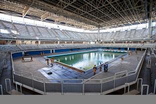 Visão geral interna do Estádio Olímpico de Esportes Aquáticos / Foto: André Motta/Brasil2016.gov.br