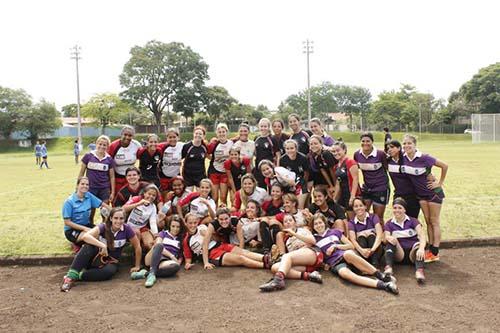 A equipe feminina do Jacareí Rugby conquistou o título de campeã do 1º Unicamp Rugby Sevens / Foto: Adriano Matos / Jacareí Rugby A equipe feminina do Jacareí Rugby conquistou o título de campeã do 1º Unicamp Rugby Sevens / Foto: Adriano Matos / Jacareí Rugby