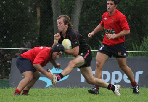 São José (vermelho) lidera o Brasileiro de Rugby Sevens no masculino / Foto: João Neto / Fotojump