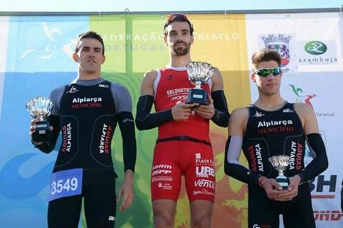 Wesley Matos completa o pódio / Foto: Federação de Triathlon de Portugal