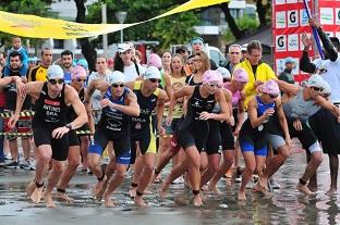 Domingo será dada a largada para a disputa do título do Troféu Brasil de Triathlon / Foto: João Pires / Divulgação SantosPress