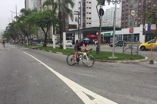 Etapa realizada na Baixada Santista, realizada neste domingo (16), foi a quinta de seis da principal prova nacional de triathlon / Foto: Divulgação