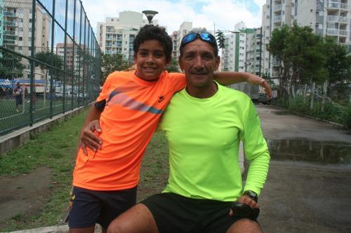 Robson Wethler e seu filho, João Vitor / Foto: Pauta Livre