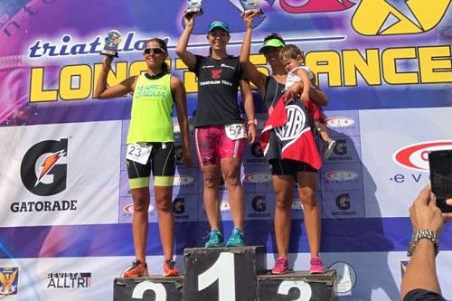 Patricia Barros foi campeã no Triathlon Short e Triathlon Long Distance de Pirassununga / Foto: Divulgação