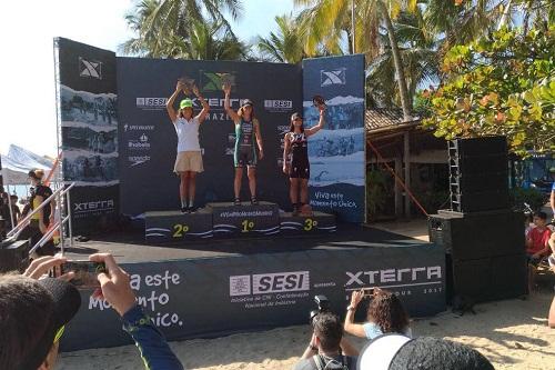 Pódio da elite feminina no XTerra Brazil / Foto: Divulgação