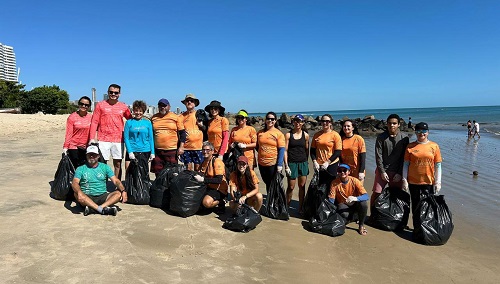 Ação ocorre durante a Copa Brasil de Vela de Praia / Foto: CBVela