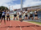 Ana Beatriz Cabral e Henrique Carvalho vencem os 100 metros nos Jogos da Juventude