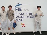 Luiz Foschini para nas quartas de final da Copa do Mundo de Florete Juvenil