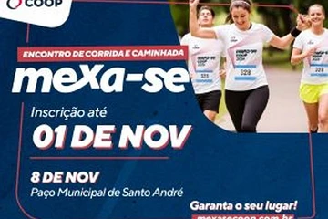 Encontro de Corrida e Caminhada Mexa-se reunirá 3 mil em Santo André