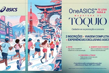 ASICS promove sorteio para Maratona de Tóquio 2027