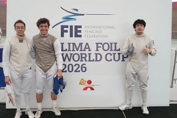 Luiz Foschini para nas quartas de final da Copa do Mundo de Florete Juvenil