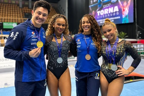 Brasil brilha na Copa do Mundo de Ginástica em Szombathely
