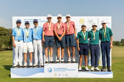 Brasil conquista bronze por equipes no Sul-Americano Pré-Juvenil de Golfe