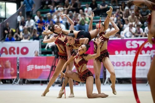 Brasil conquista ouro na ginástica rítmica nos Jogos Sul-Americanos