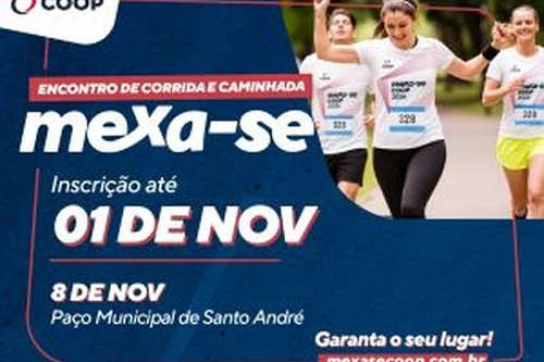 Encontro de Corrida e Caminhada Mexa-se reunirá 3 mil em Santo André