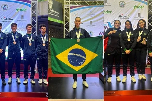 Brasil conquista cinco medalhas no segundo dia do Sul-Americano de Esgrima