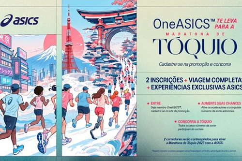 ASICS promove sorteio para Maratona de Tóquio 2027
