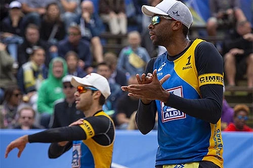 Evandro e Bruno Schmidt estreiam em Gstaad nesta quarta / Foto: Marcio Rodrigues/ACE
