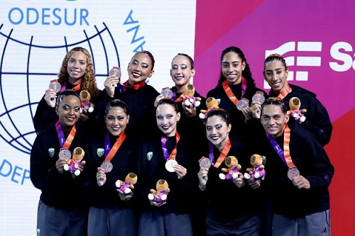 Brasil encerra Jogos Sul-Americanos com bronze no Nado Artístico