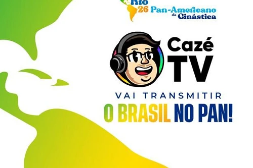 CazéTV transmite Brasil nos Pan-Americanos Rio 2026
